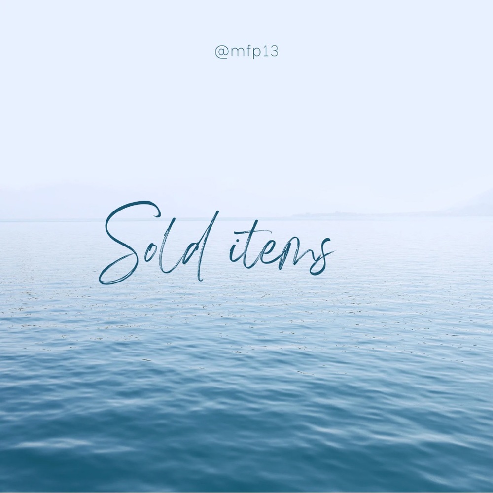 Below are sold items